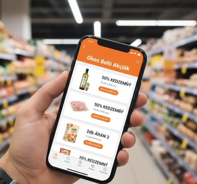 Bolti akciók értesítése